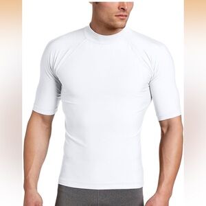 NWT Kanu Surf Mens Mercury UPF 50+ Short Sleeve Protective Rashguard Swim Shirt